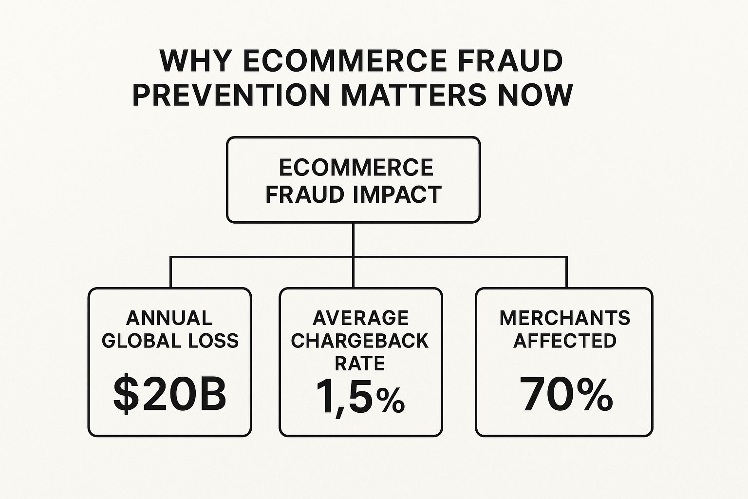 Infographic about fraud prevention ecommerce