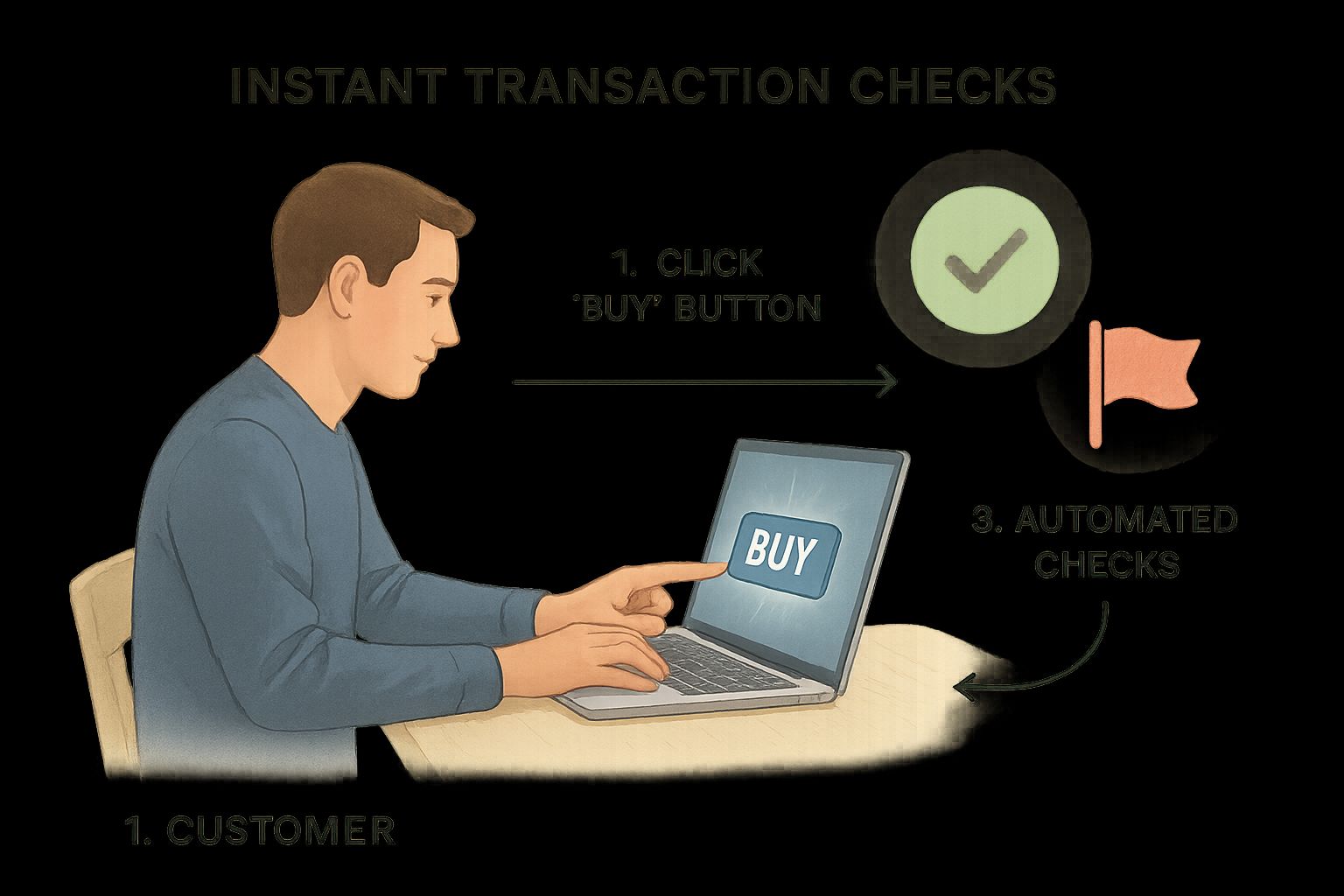 Infographic about what is transaction monitoring
