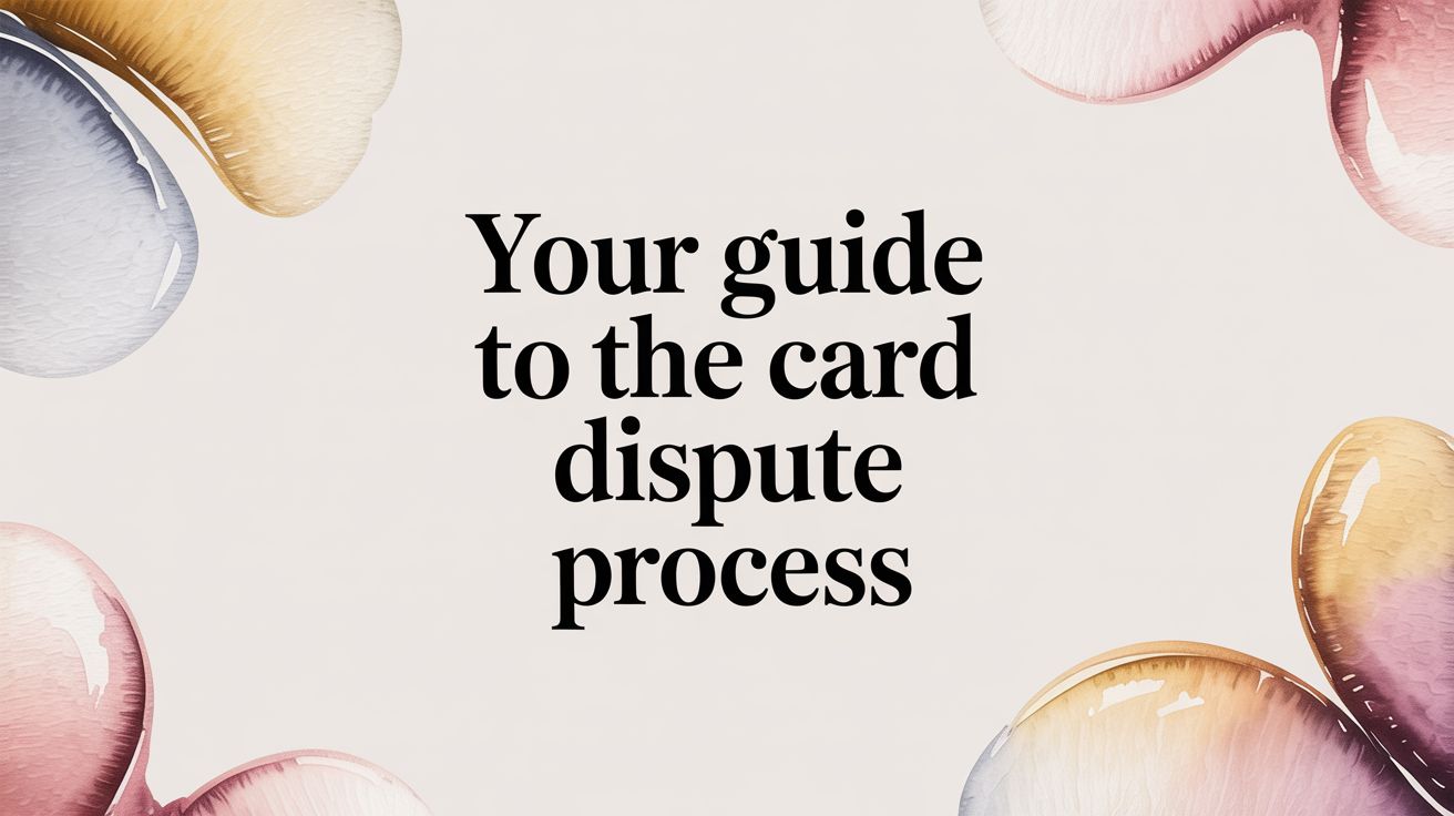 Your Guide to unbelievthe Card Dispute Process
