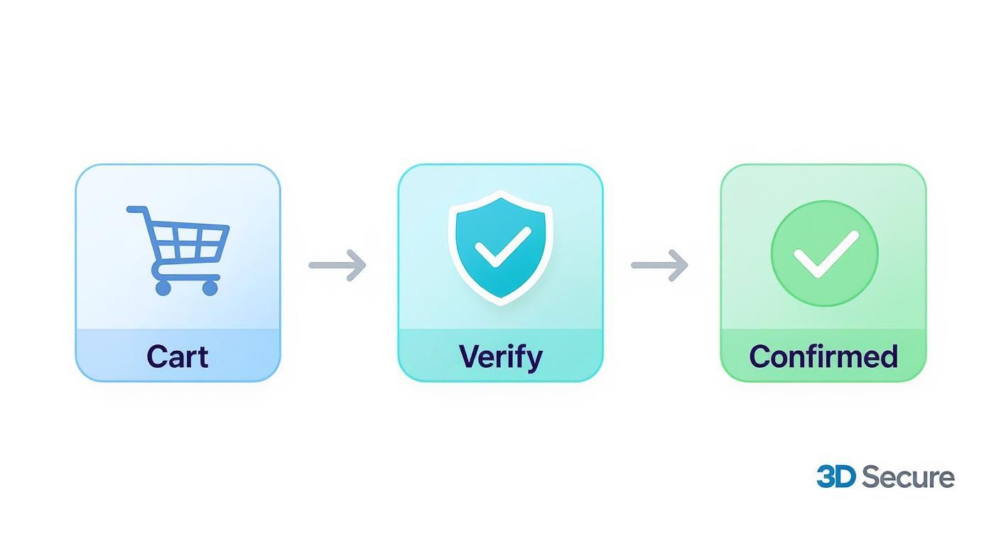 Infographic about what is 3d secure authentication