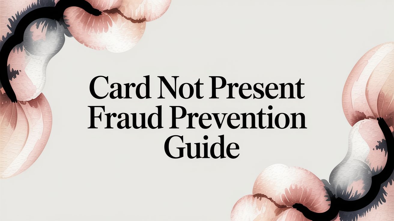 Card Not Present Fraud Prevention Guide