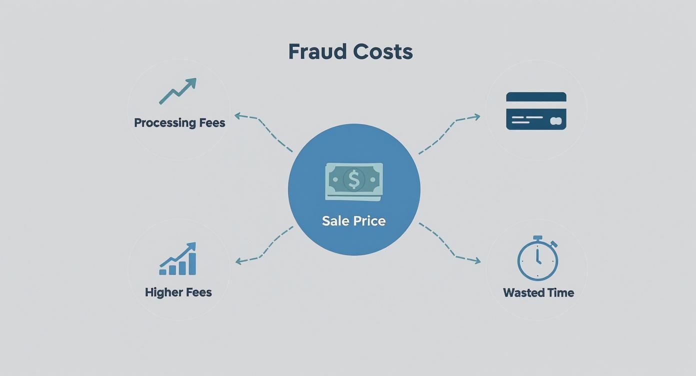 Infographic about what is first party fraud