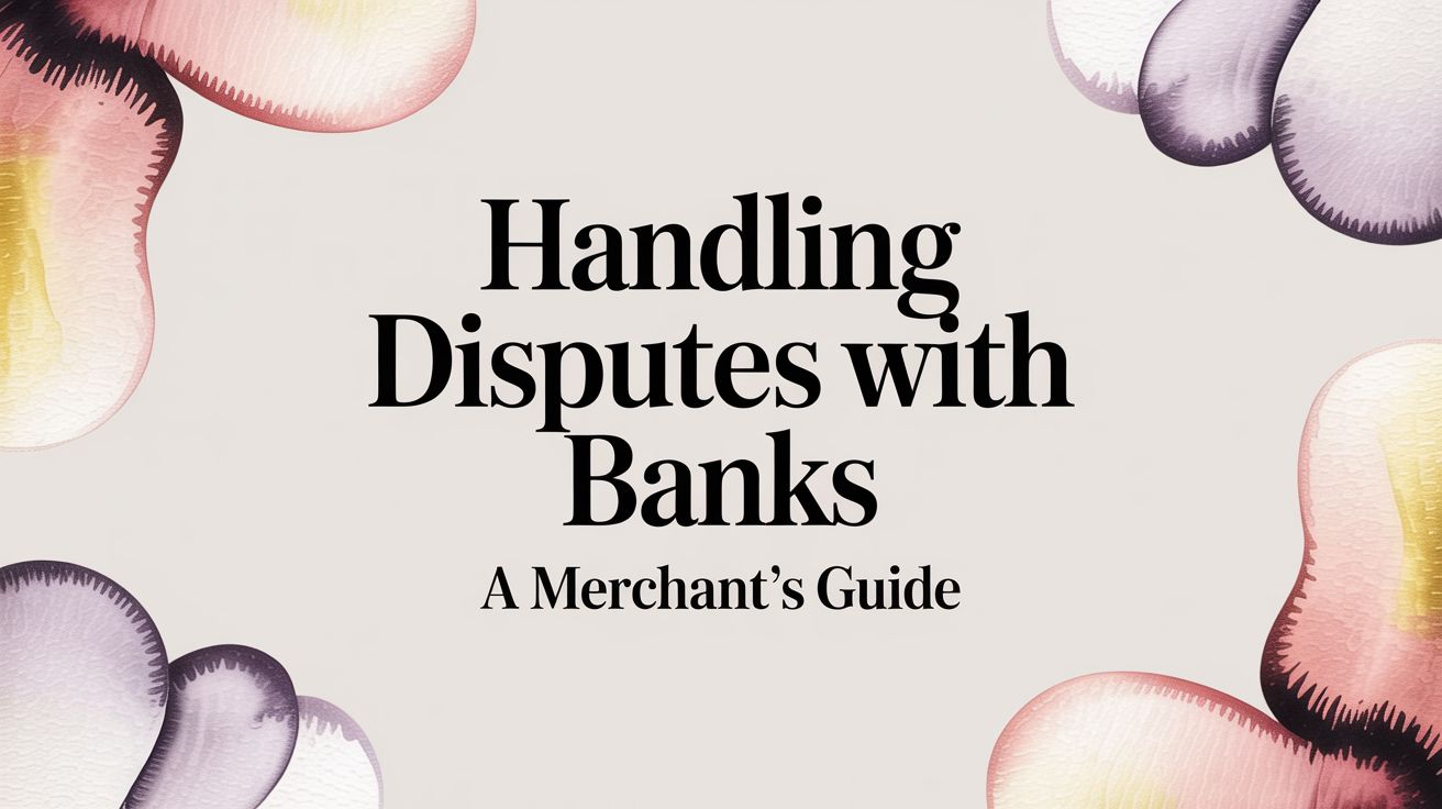 Handling Disputes With Banks: A Merchant's Guide