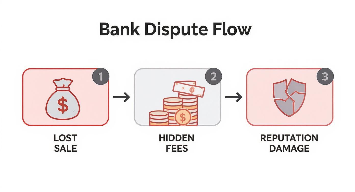 Infographic about disputes with banks