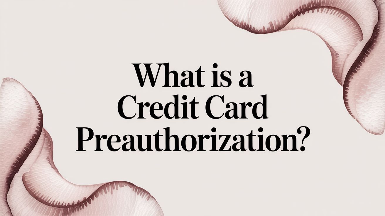 What Is a Credit Card Preauthorization?