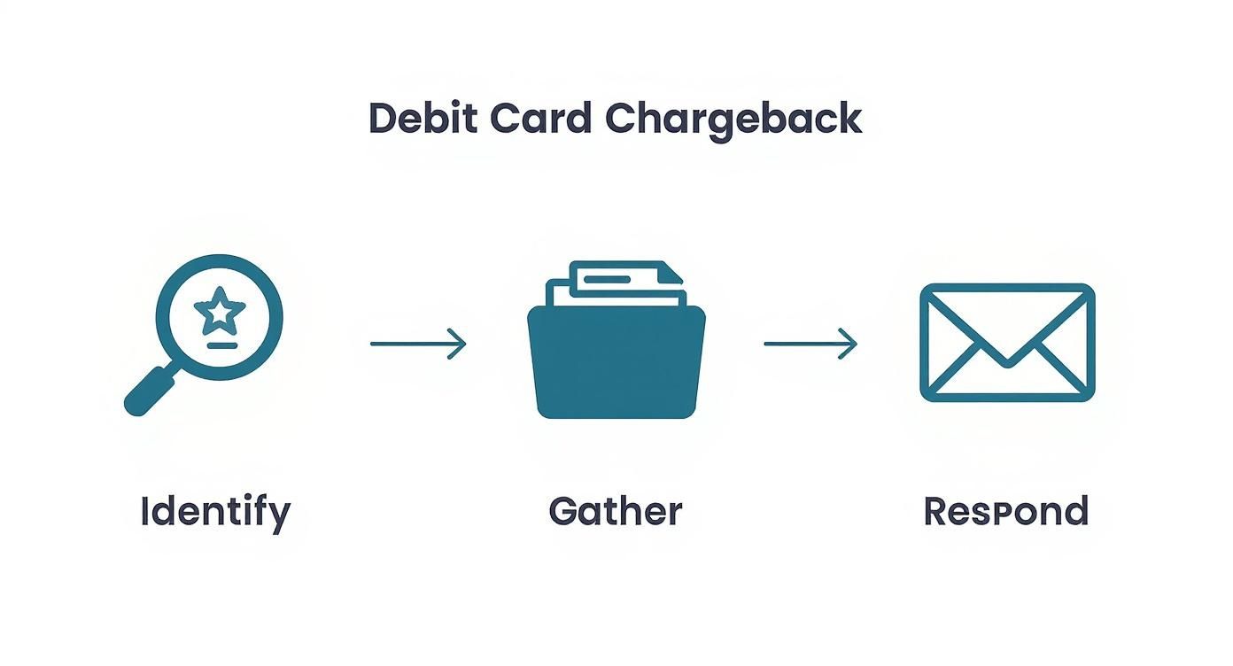 Infographic about chargeback from debit card
