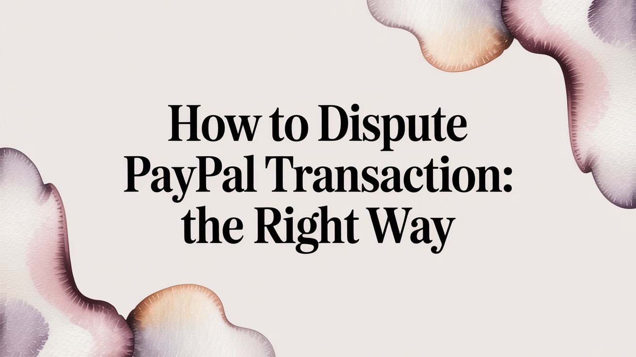 How to Dispute a PayPal Transaction the Right Way