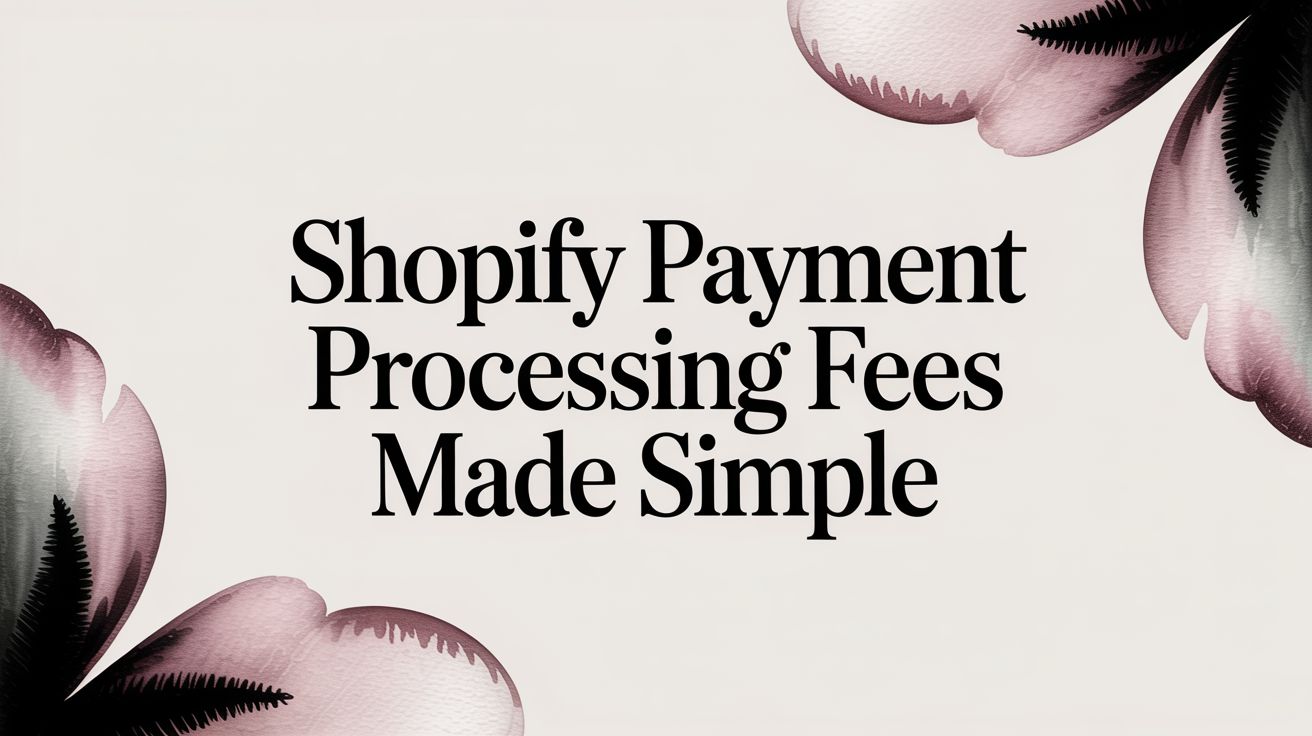 Shopify Payment Processing Fees Made Simple
