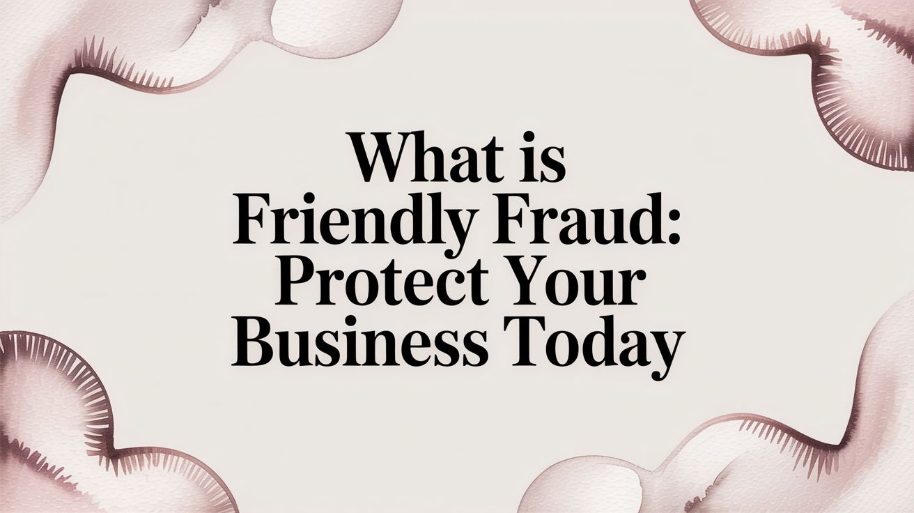 what is friendly fraud: Protect Your Business Today