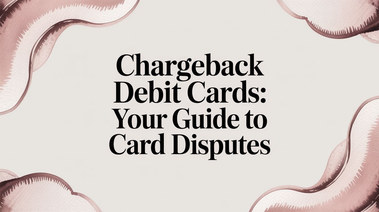 Chargeback Debit Cards: Your Guide to Card Disputes