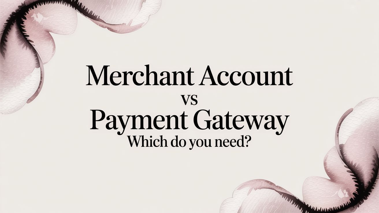 Merchant Account vs Payment Gateway Which Do You Need?