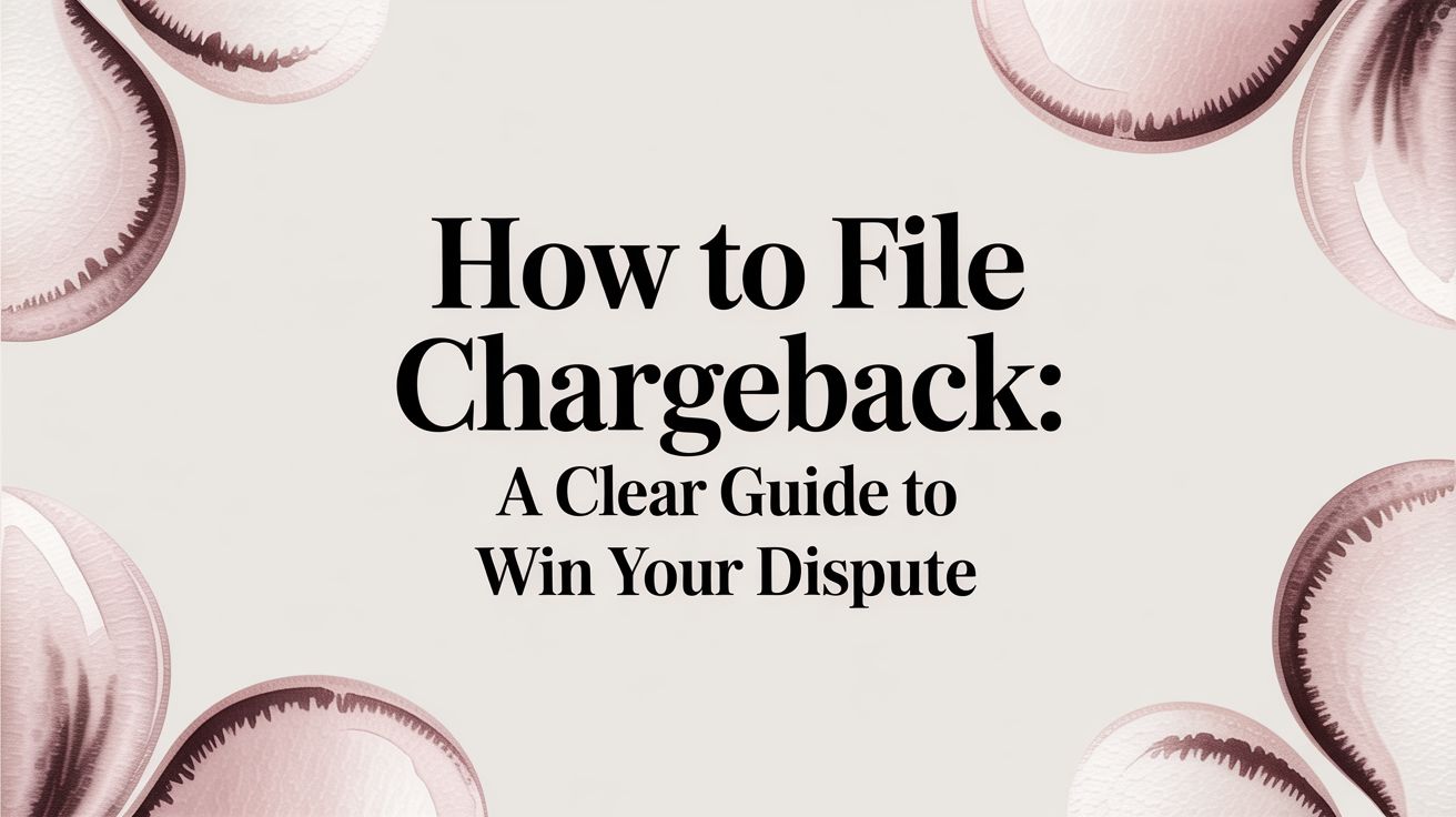 How to file chargeback: A Clear Guide to Win Your Dispute