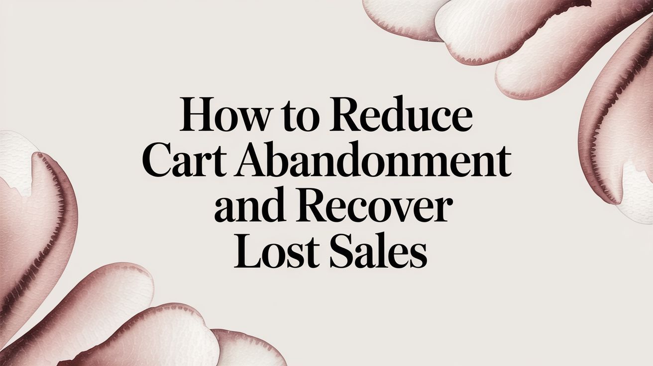 How to Reduce Cart Abandonment and Recover Lost Sales