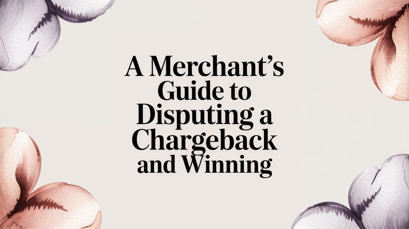 A Merchant's Guide to Disputing a Chargeback and Winning