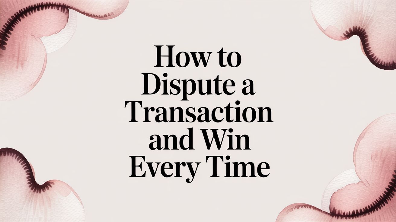 How to Dispute a Transaction and Win Every Time