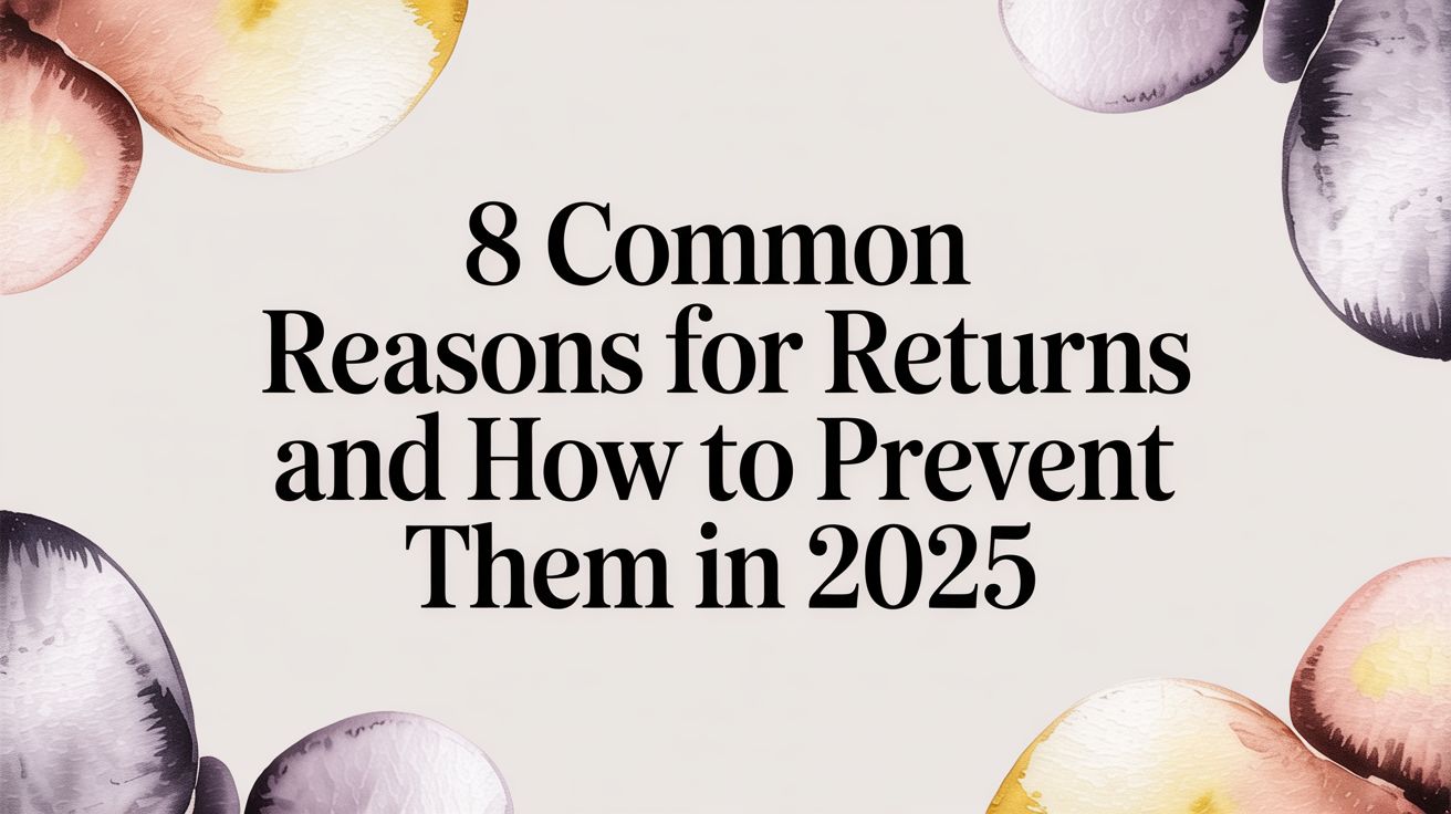 8 Common Reasons for Returns and How to Prevent Them in 2025