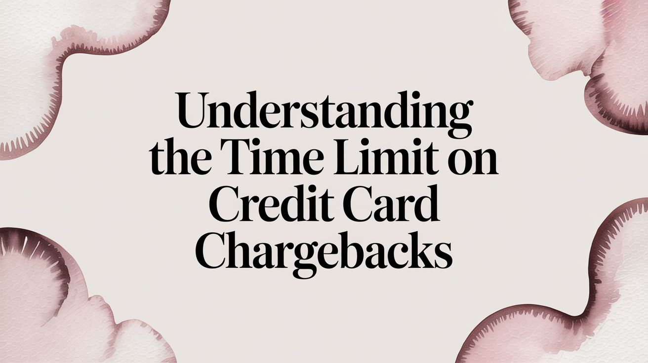 Understanding the Time Limit on Credit Card Chargebacks