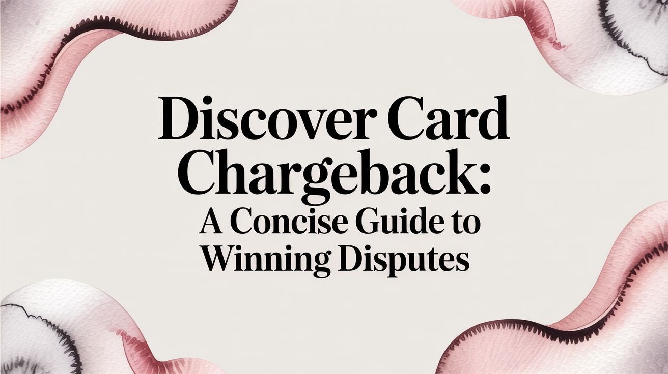 Discover card chargeback: A concise guide to winning disputes