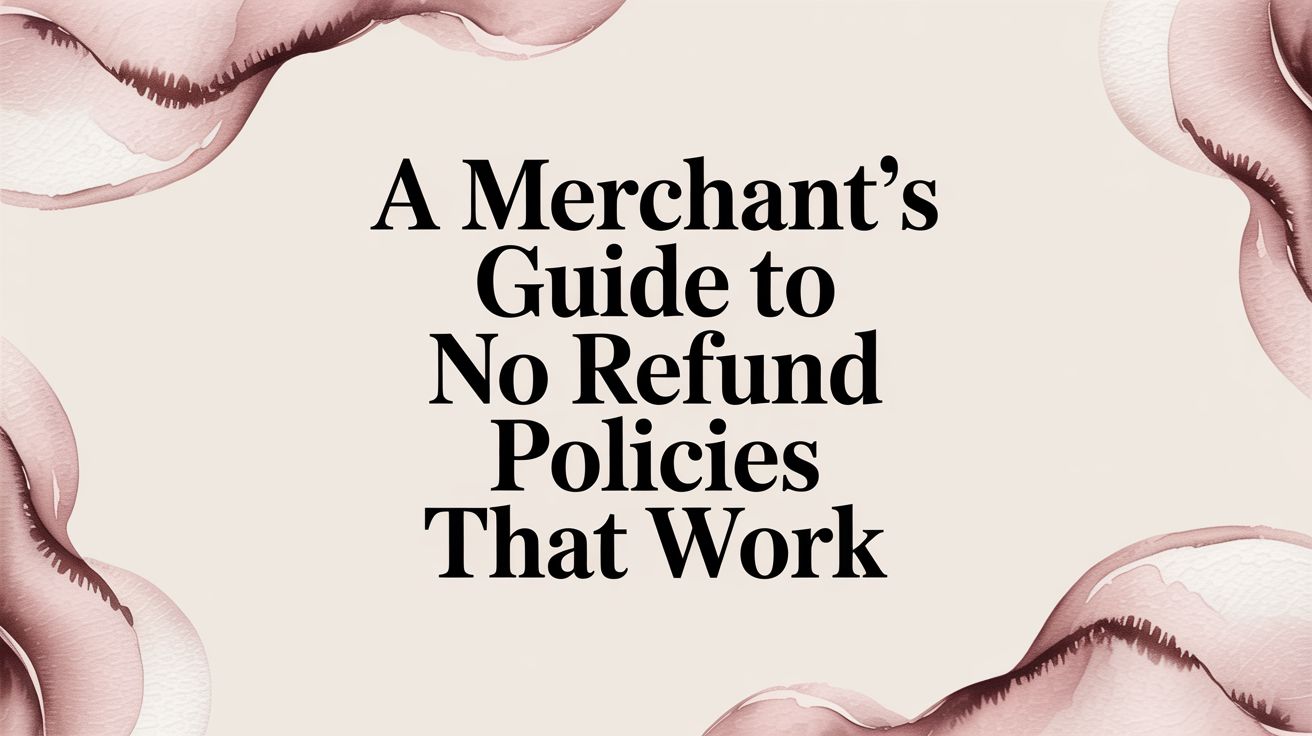 A Merchant's Guide to No Refund Policies That Work