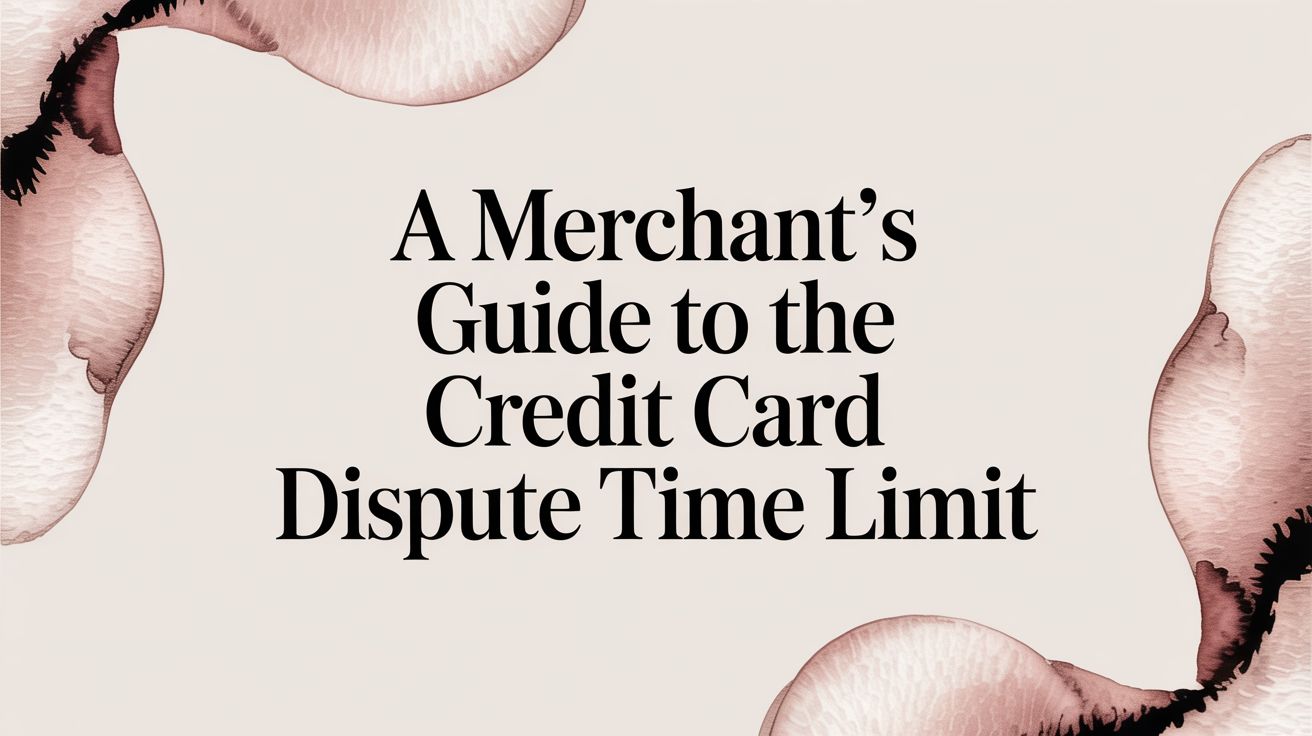 A Merchant's Guide to the Credit Card Dispute Time Limit