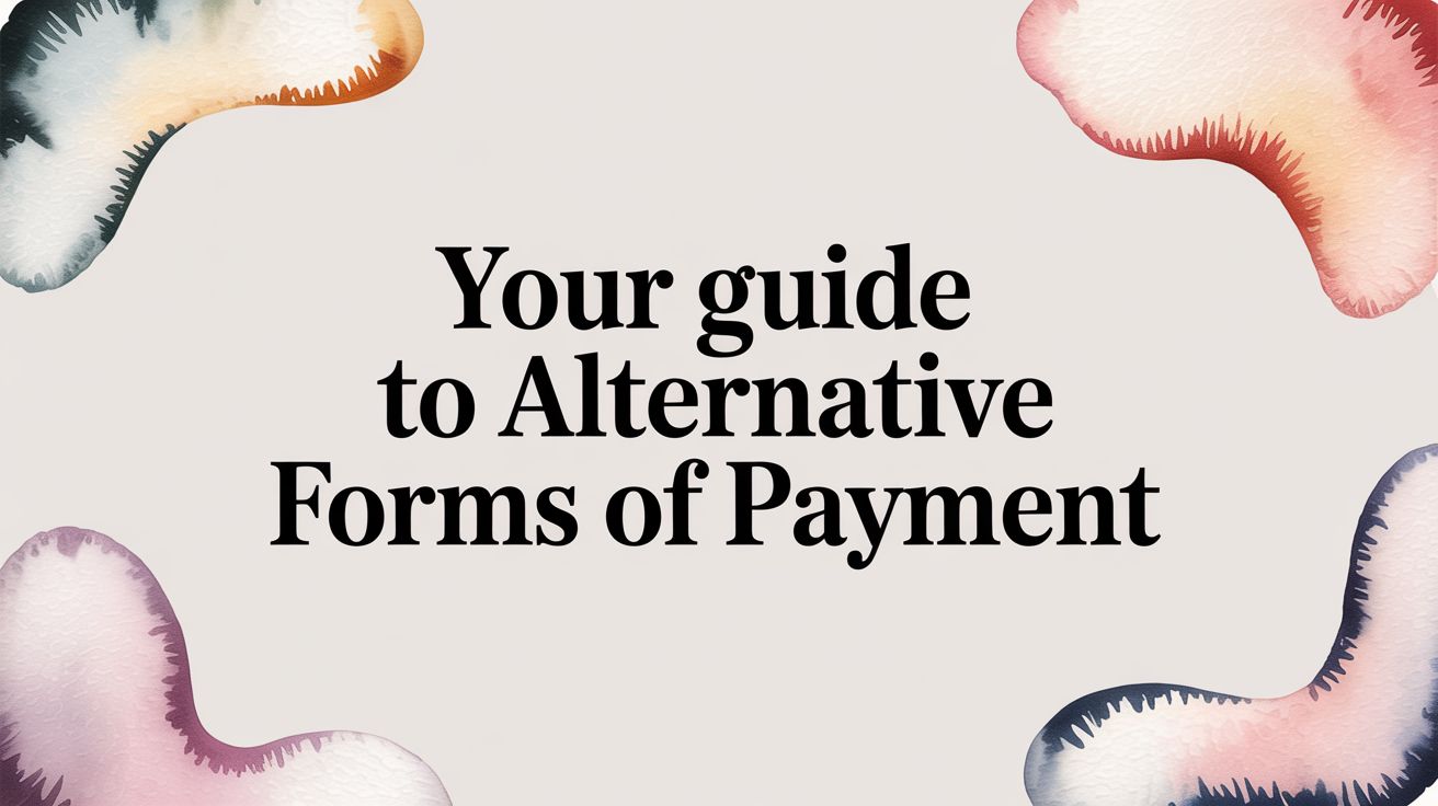 Your Guide to Alternative Forms of Payment