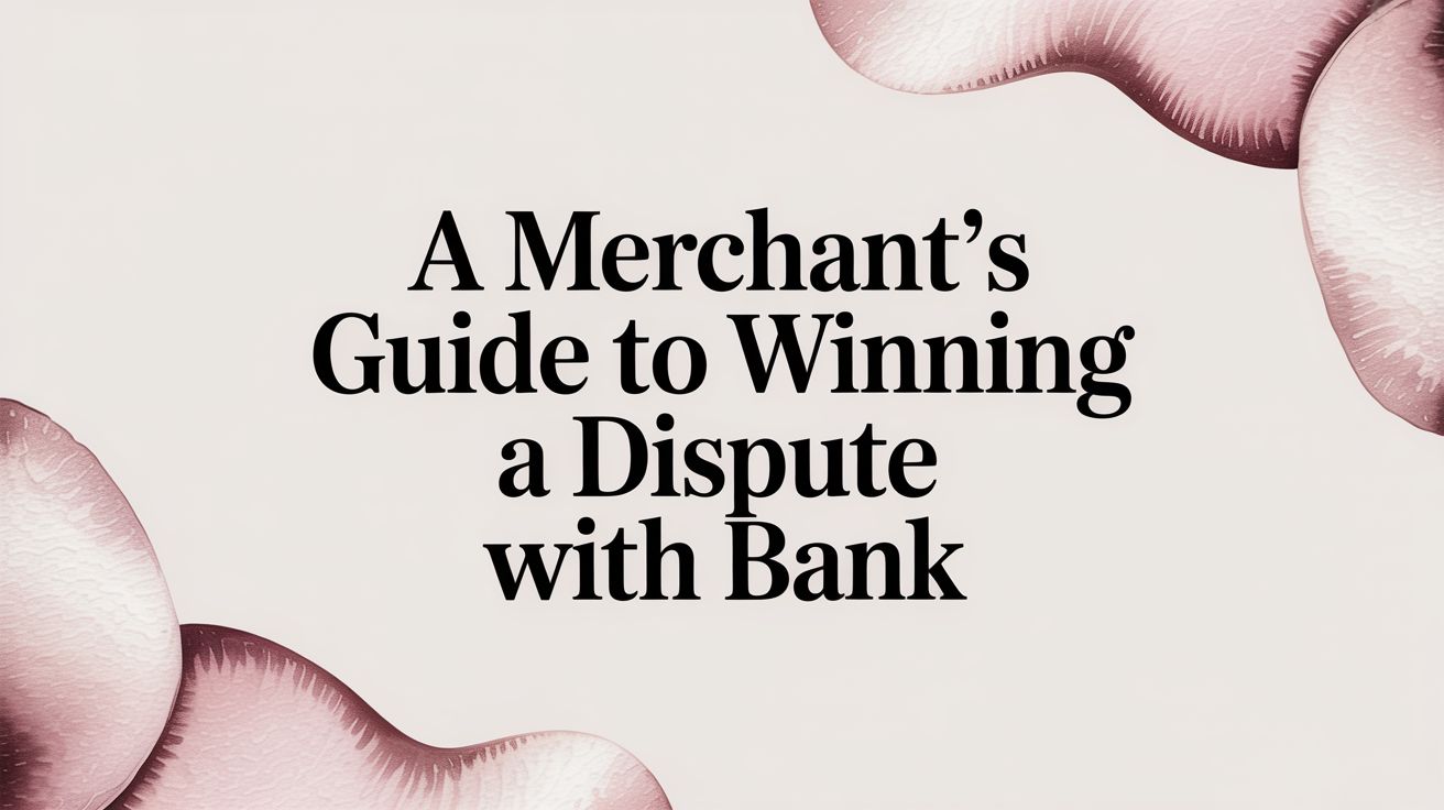 A Merchant's Guide to Winning a Dispute with Bank