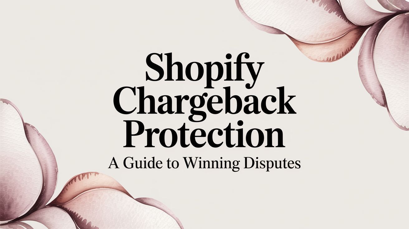 Shopify Chargeback Protection: A Guide to Winning Disputes