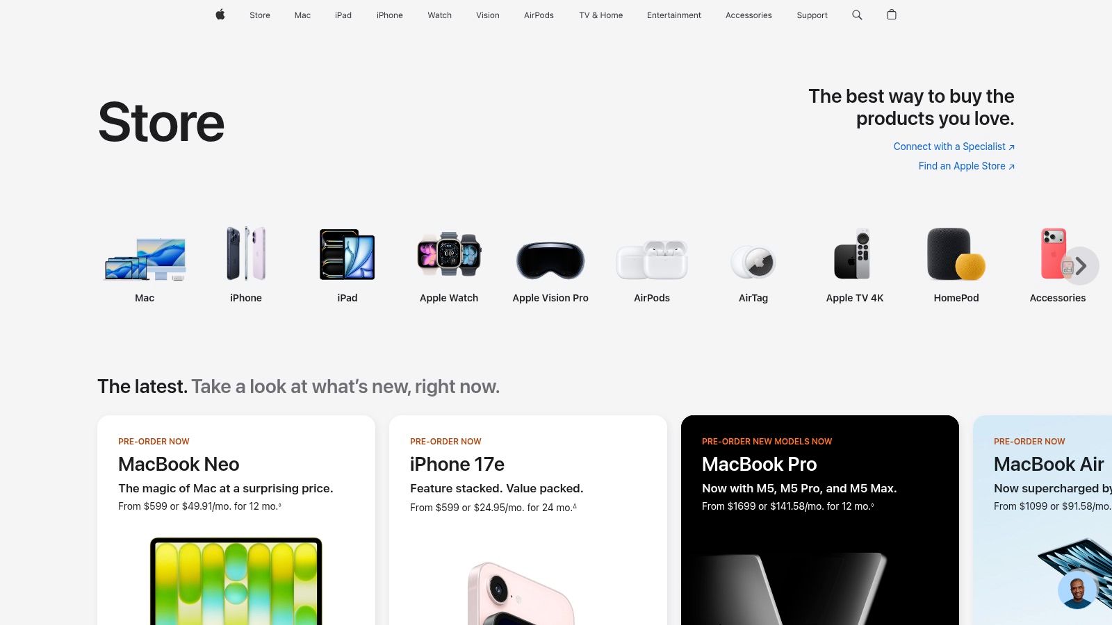 Apple's checkout page showing PayPal as a payment option