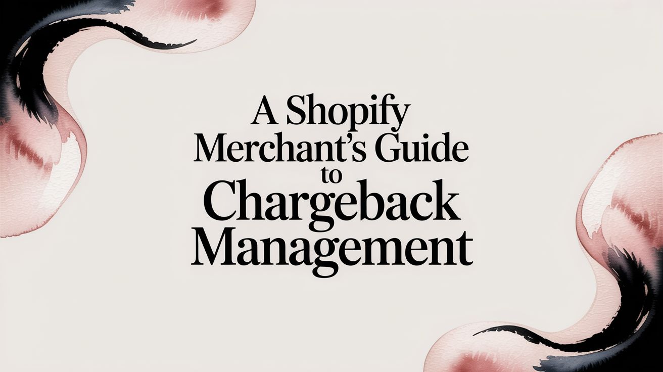 Win Back Your Revenue: A Shopify Merchant's Guide to Chargeback Management