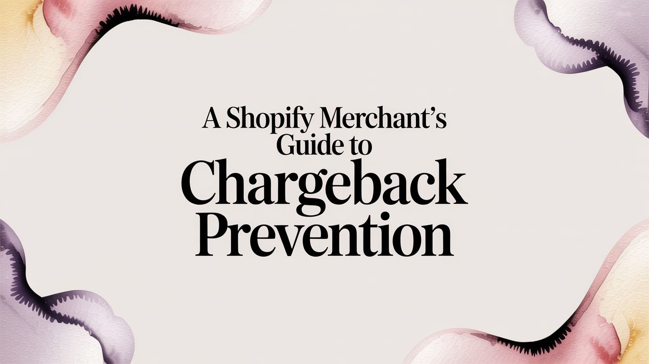 A Shopify Merchant's Guide to Chargeback Prevention