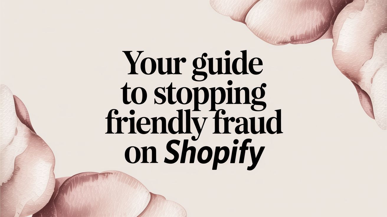 Your Guide to Stopping Friendly Fraud on Shopify