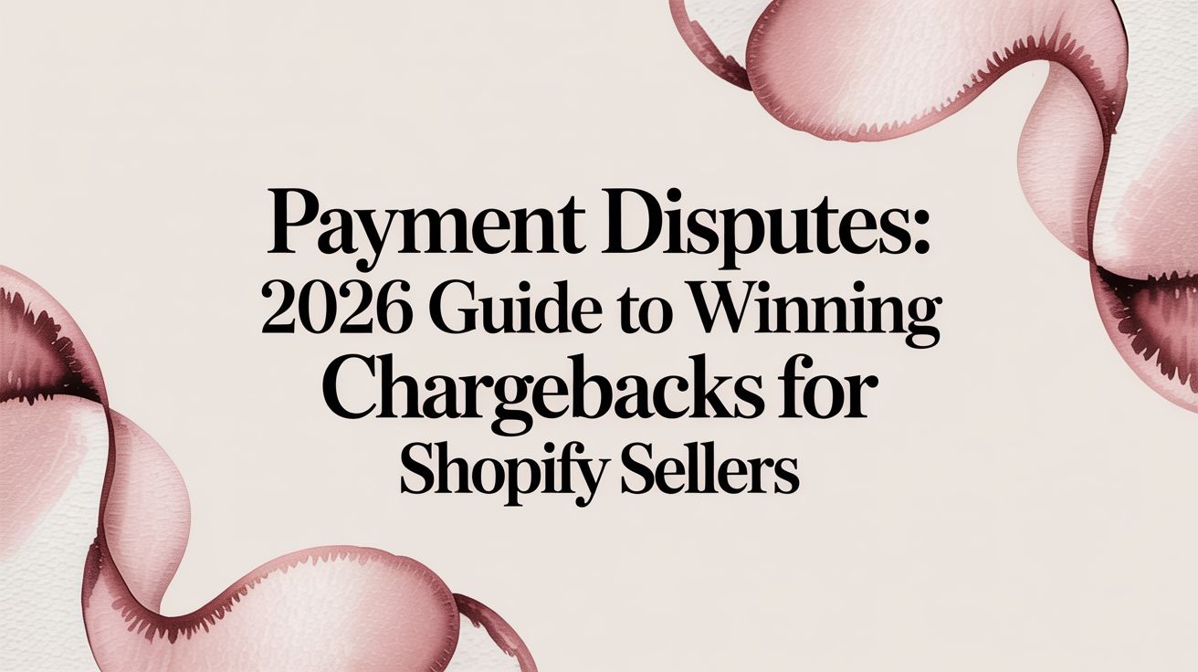 How to Win Payment Disputes: A 2026 Guide for Shopify Sellers