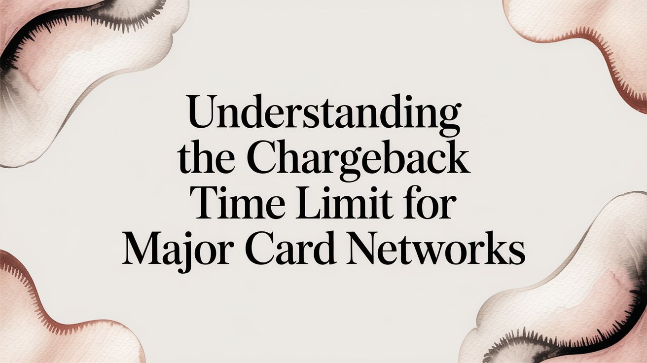 Understanding the Chargeback Time Limit for Major Card Networks