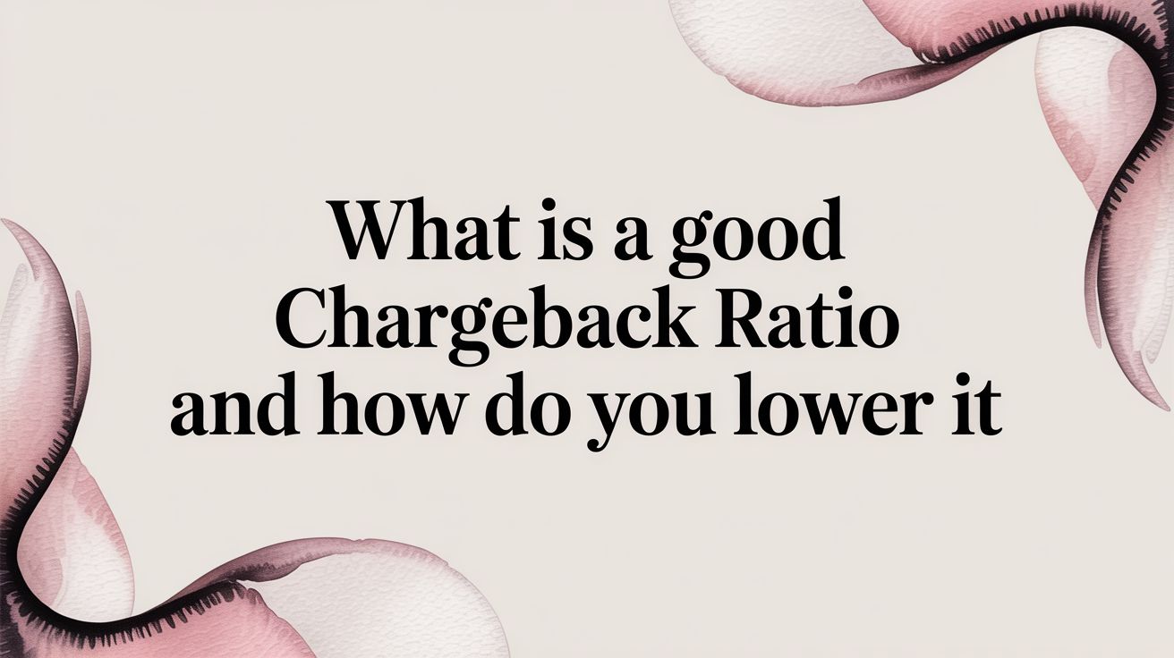 What Is a Good Chargeback Ratio and How Do You Lower It?
