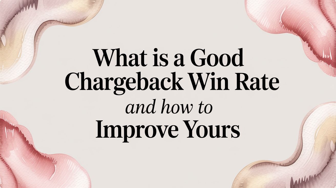 What Is a Good Chargeback Win Rate and How to Improve Yours