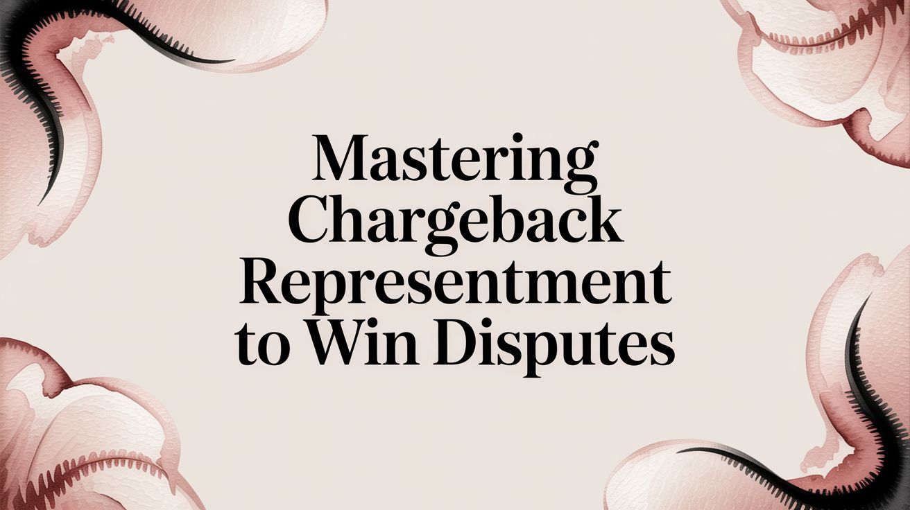Mastering Chargeback Representment to Win Disputes