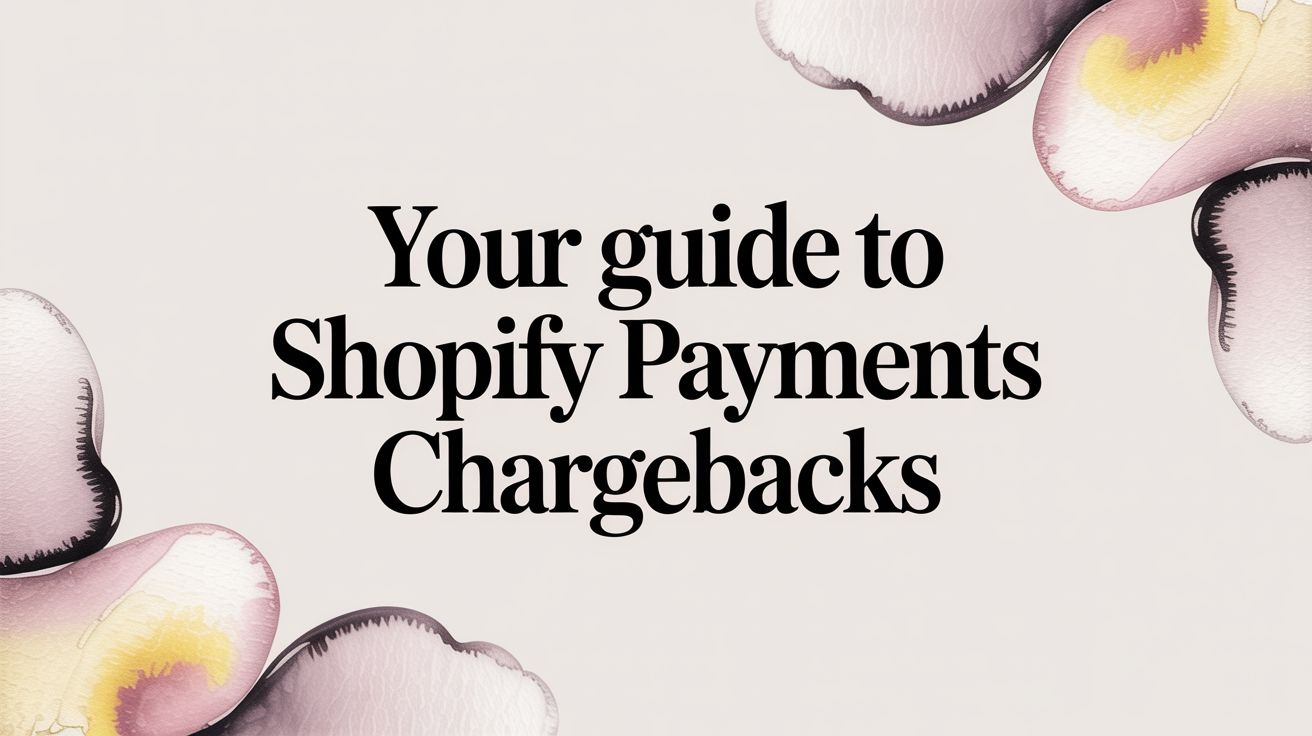 Your Guide to Shopify Payments Chargebacks