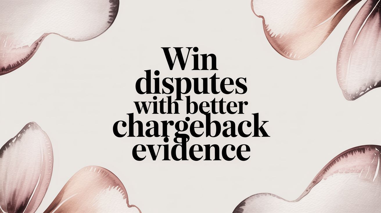 Win Disputes With Better Chargeback Evidence