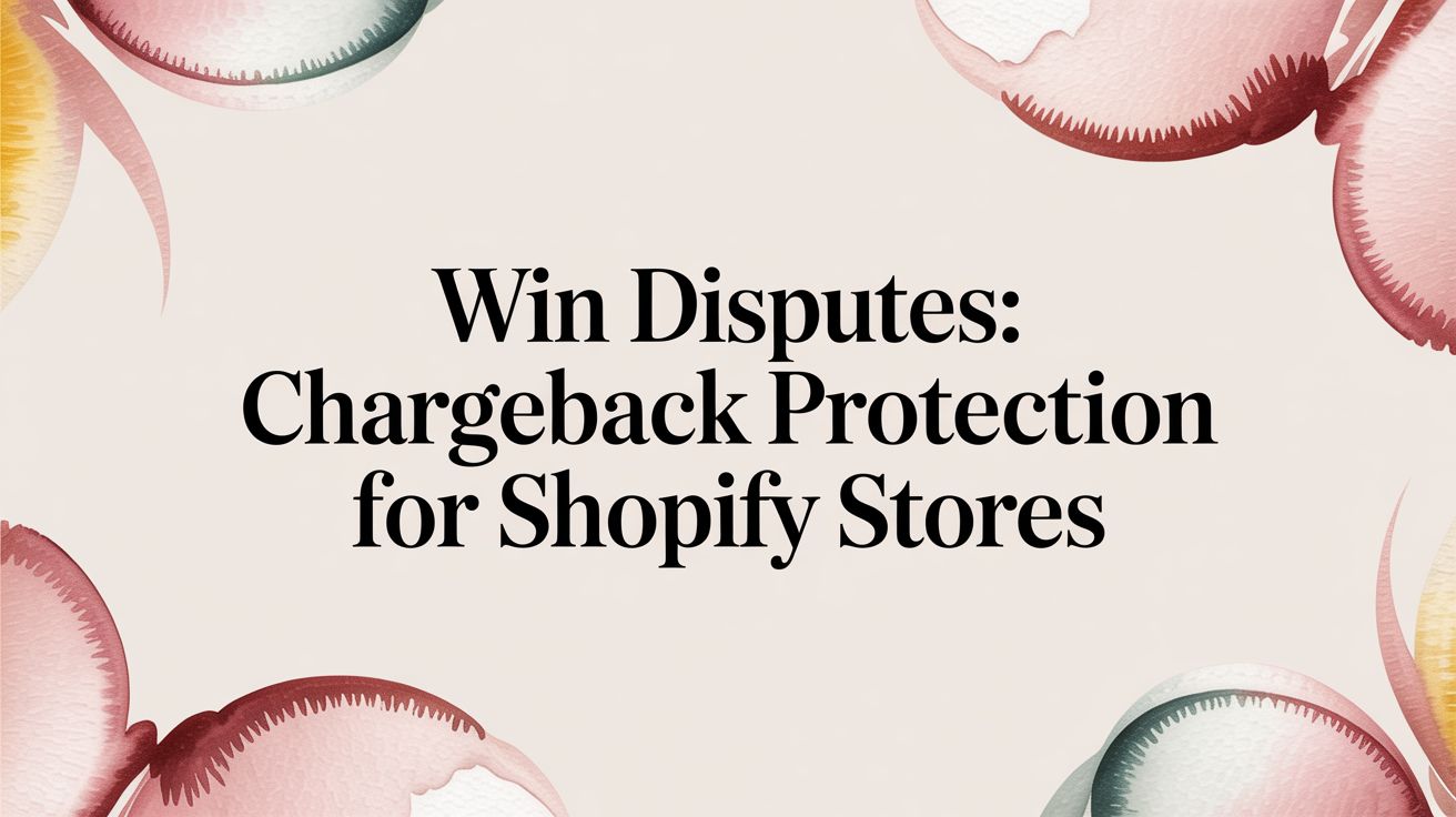 Win Disputes: Chargeback Protection for Shopify Stores