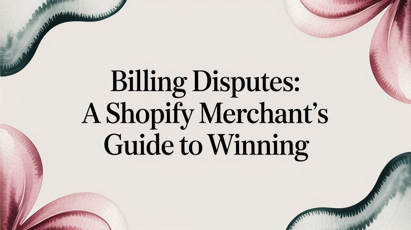 Billing Disputes: A Shopify Merchant's Guide to Winning