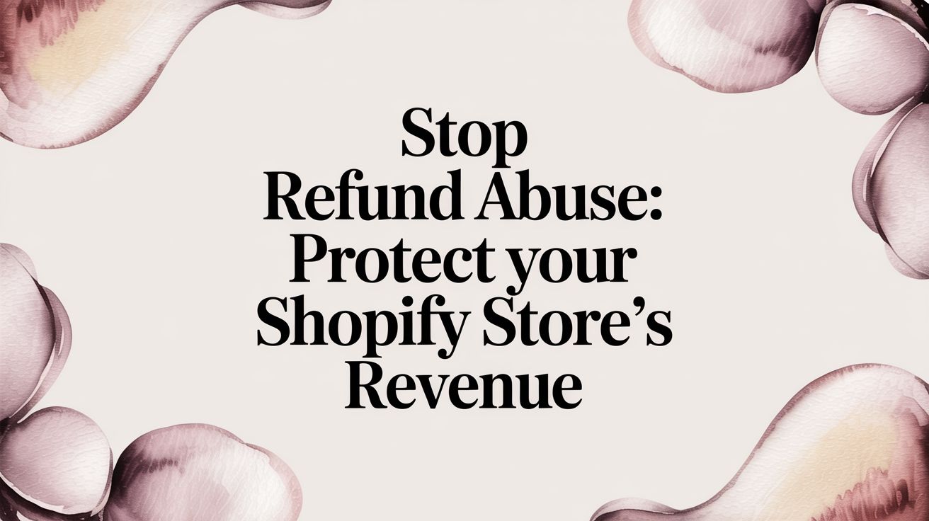 Stop Refund Abuse: Protect Your Shopify Store's Revenue