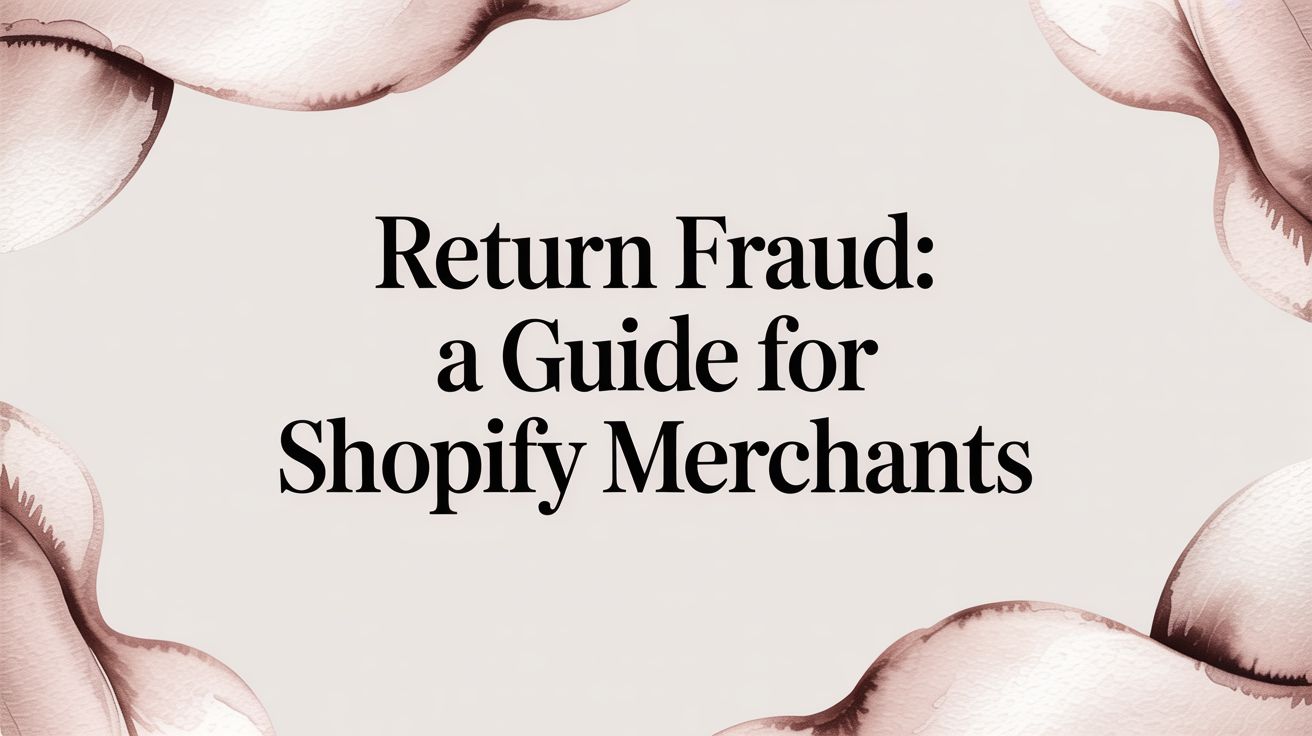 Return Fraud: A Guide for Shopify Merchants