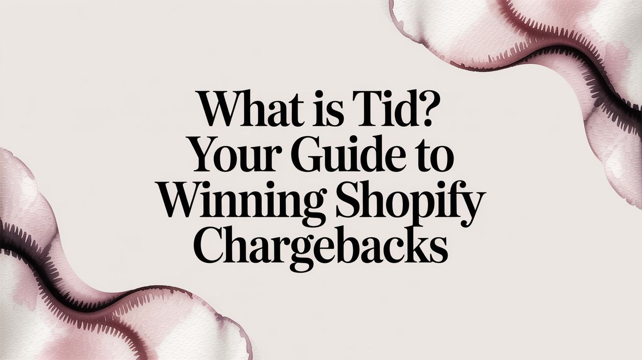 What Is TID? Your Guide to Winning Shopify Chargebacks