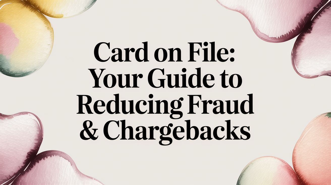 Card on File: Your Guide to Reducing Fraud & Chargebacks