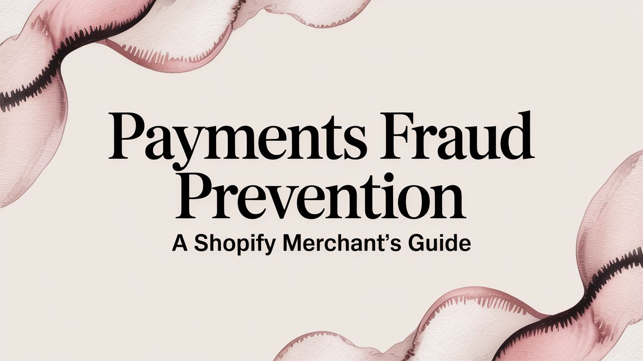 Payments Fraud Prevention A Shopify Merchant's Guide