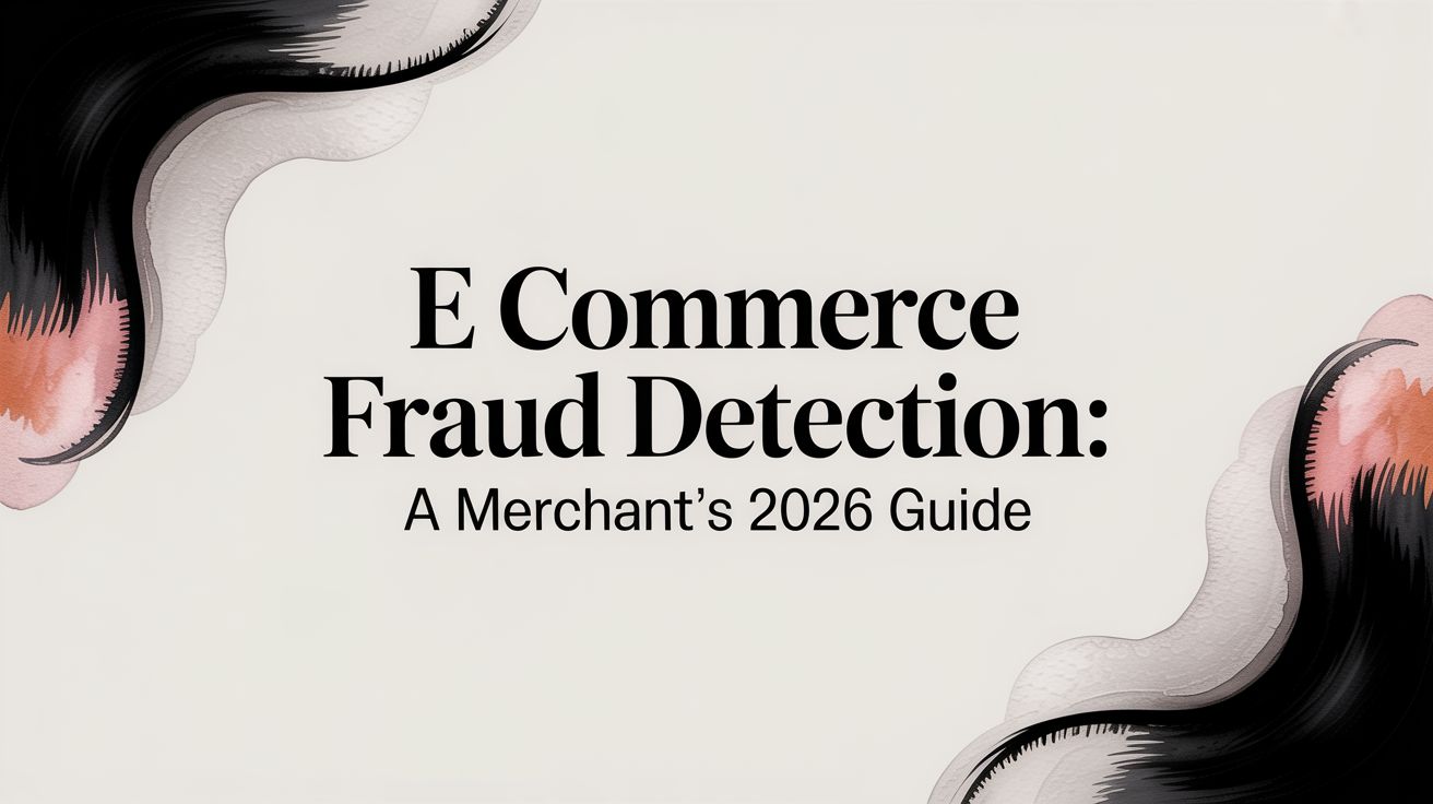 E Commerce Fraud Detection: A Merchant's 2026 Guide