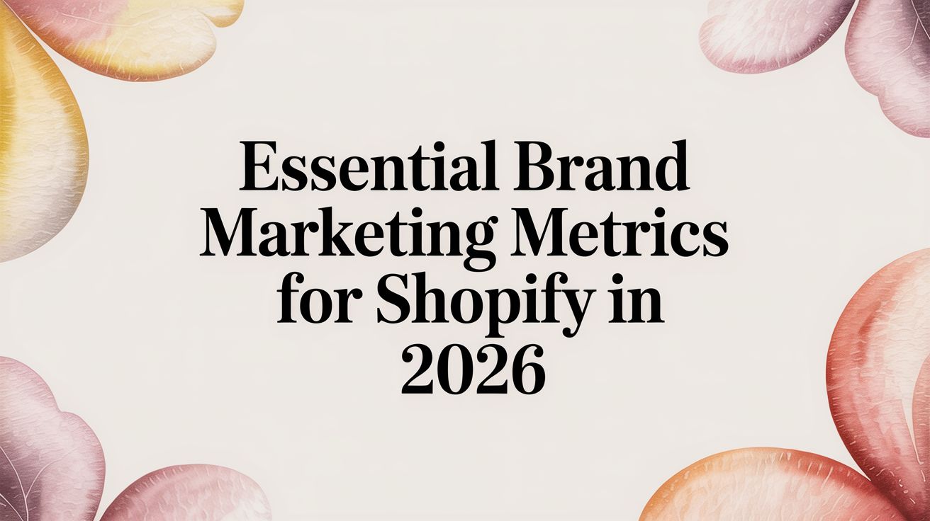 Essential Brand Marketing Metrics for Shopify in 2026