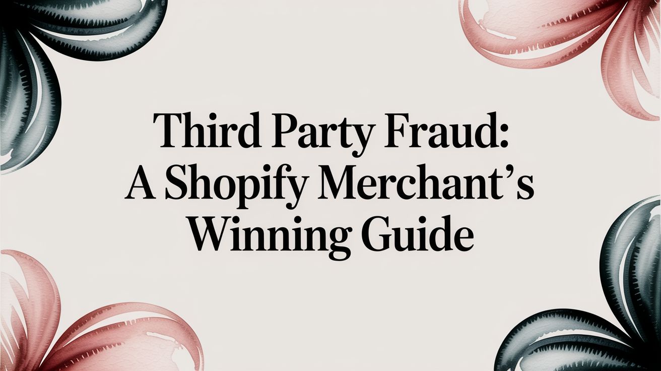 Third Party Fraud: A Shopify Merchant's Winning Guide