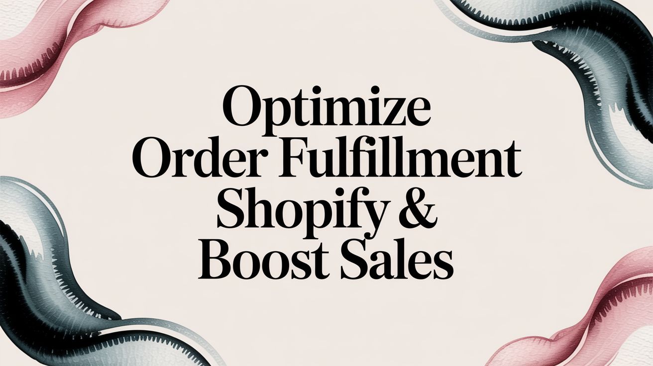 Optimize Order Fulfillment Shopify & Boost Sales