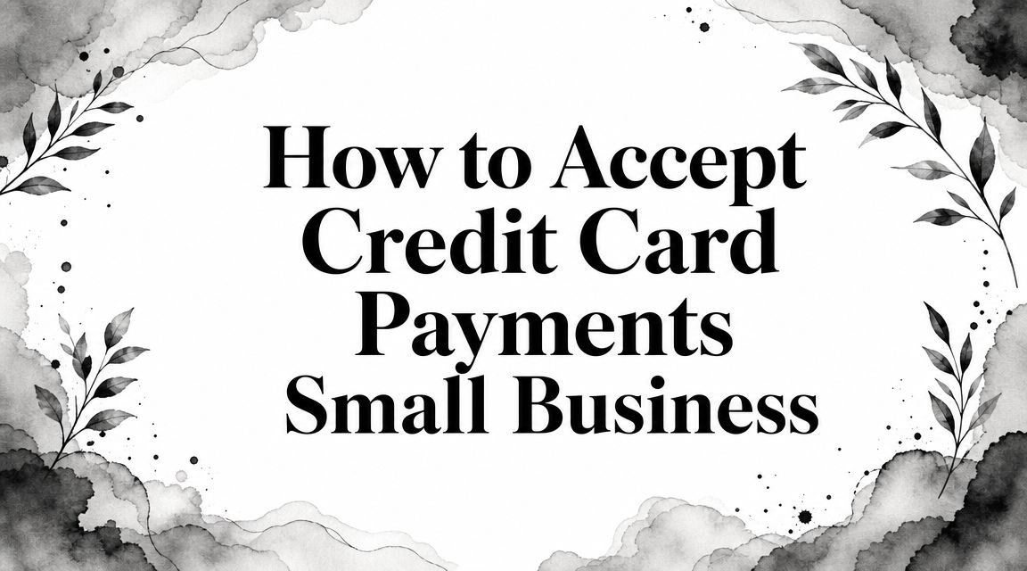 How to Accept Credit Card Payments Small Business